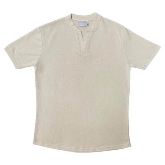 
Henry shirt new Korean style bottoming shirt V-neck pure cotton summer short-sleeved top breathable trendy simple half-sleeved T-shirt for men