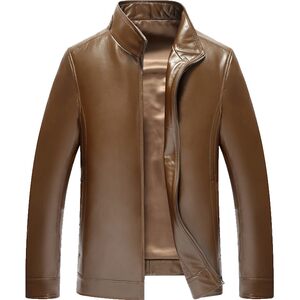 
Beast King men's leather jacket genuine leather down jacket men's stand collar leather jacket sheepskin winter Haining middle-aged men's jacket