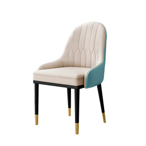 Nordic wind light luxury dining chair Modern simple dining table back chair to discuss nail chair home restaurants in Nordic stools