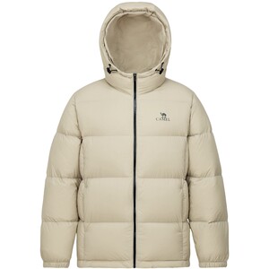 
Camel Volcano Down Jacket Men's Thickened Winter 2026 Hooded Short Couple Warm Men's Coldproof Jacket