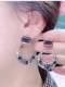 하이 엔드 귀걸이 2020 여성을위한 새로운 유행 스털링 실버 바늘 기질 저자 극성 귀걸이 간단한 전체 다이아몬드 라운드 귀걸이