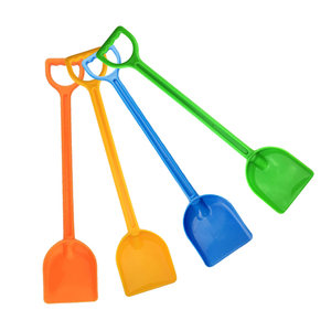 
Children's beach toy shovel large thickened baby digging sand playing with sand kids rushing sea folding bucket tool equipment