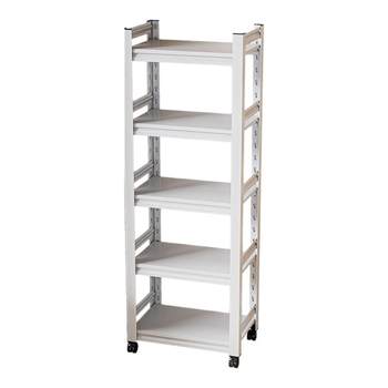 
Wrought Wheeled Bookshelf Removable Wheeled Storage Rack