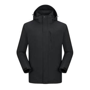 Camel outdoor jacket for men and women, three-in-one black jacket, winter windproof and waterproof, three-proof mountaineering jacket