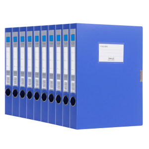 
50-pack file box file information box large capacity full specification national standard 35mm55mm side label personnel personnel office supplies vertical organizing box full invoice classification folding