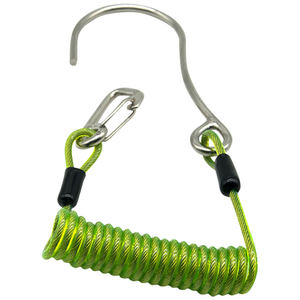 Diving hook Stainless Steel Double -head Hook Flowing Single Hook Spring Rope Hook Dark Film Safety Rope Streaming Hook