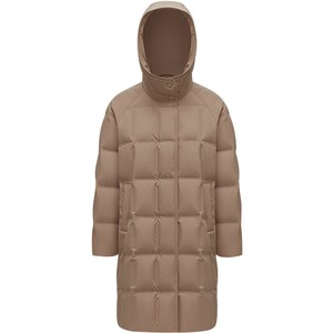 
[Goose Down] Bosideng Winter Women's Classic Business Commuting Thick Down Jacket Hooded Small Profile Mid-Long Maillard