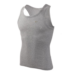 
Seven Wolf Pure Cotton Vest Men's Summer Thin Coarse Thread Sports Brand New Vertical Strip Sweat-absorbing Base Shirt JS