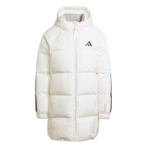 
Nuanxin Technology 600 polka windproof warm mid-length hooded duck down jacket adidas adidas