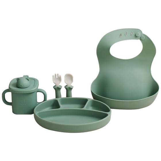 
[Genuine] Modui baby straw cup ppsu water cup drink buffalo milk bottle children's tableware set silicone