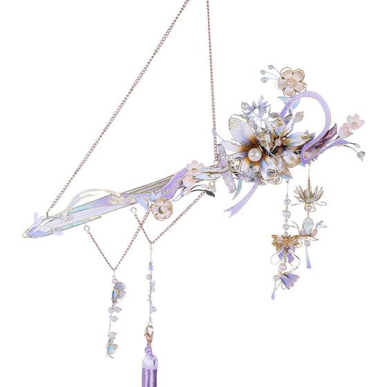 
Art Model National Style Ceremony Hairpin Sword 3D Metal Assembly Model Three-dimensional Puzzle Gift Hairpin Hanfu Wearable