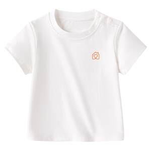 
babylove parent-child wear summer thin cool casual T-shirt baby solid color versatile top outing parent-child wear