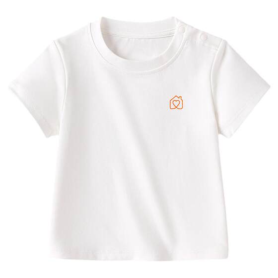 
babylove parent-child wear summer thin cool casual T-shirt baby solid color versatile top outing parent-child wear