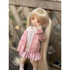 Одежда для кукол BJD （现货）bjd4分mddmsd熊 兔妹兔豆豆娃衣套装