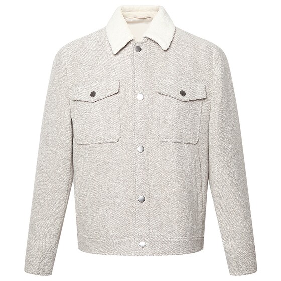 
[Sheep Wool] Lilang Ole Woolen Coat Men's Lapel 2025 Winter Warm Short Jacket Men's Jacket