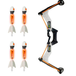 
ZING Children's Battle Bow and Arrow Toys Mechanical Bow and Arrow Shoot Slingshot Gift Outdoor Safety Soft Band Sound