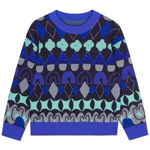100% sheep wool woobaby children's sweater boys and girls winter pullover wool sweater sweater top