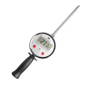 
Hand-held digital display plug-in soil granary haystack organic fertilizer thermometer with handle and extended probe