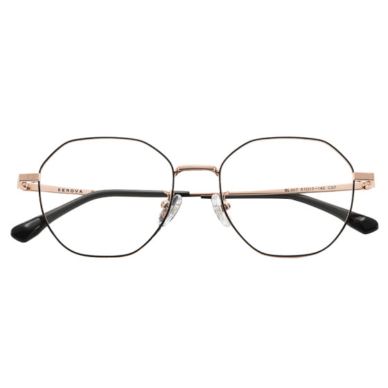 Zeiss design polygonal myopia glasses frame for women with ultra-light size lenses professional customized anti-blue light lens for men