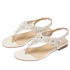 
73hours women's shoes Tuscan summer new style braided thong flat outer wear Roman fashion sandals