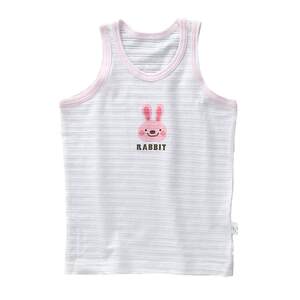 
Children's pure cotton vest three-piece men and women's baby bamboo joint cotton thin Japanese suspender full cotton base underwear top