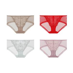 [3 pieces, each 49 yuan per pair] Aimei underwear for women's thin sexy lace mid-low waist boxer pants