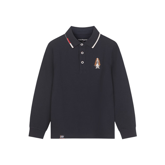 
Xiabushi children's clothing boys' long-sleeved Polo shirt spring and autumn new style big children's casual lapel T-shirt children's comfort top