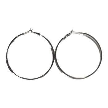 
2025 new popular plain ring earrings exaggerated large earrings