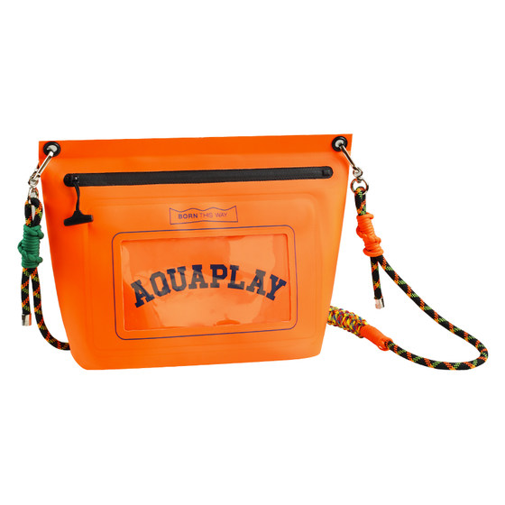 
Amberlai orange crossbody bag, unisex, water-repellent, portable travel bag, sports fitness outdoor small bag