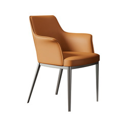 Nordic Leather Art Chair Home Dining Chair Italian Simple Negotiation Chair Cafe Hotel Internet Celebrity Backrest Chair Sofa Chair