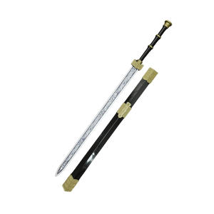 Bamboo Sword Wood Sword Sword Eight Faces of Han Sword with Sheath Sword Hanfu Sword Ancient Fengfeng Fairy Women's Props Children's Toys
