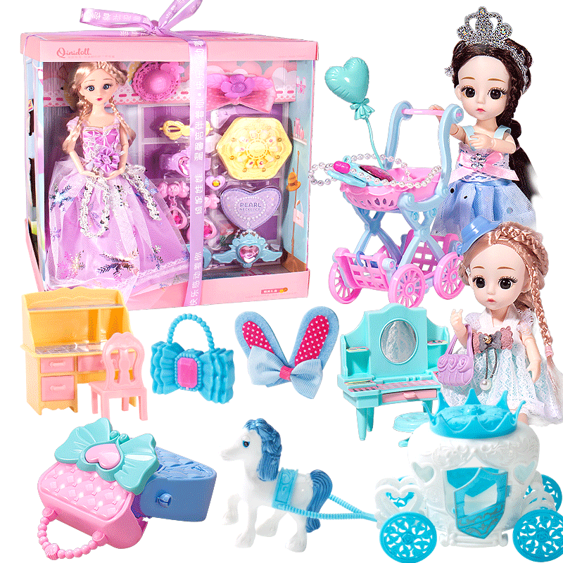 Doll Toy Girl Set, Princess Ai Aisha Gift Box Tong Lebi for children's dress doll 2021 new models 2021