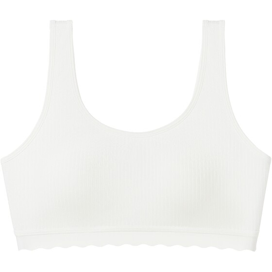
Aimeili flower bud girl underwear ribbed no-hole thin-cup vest style anti-exposure seamless pull-up bra
