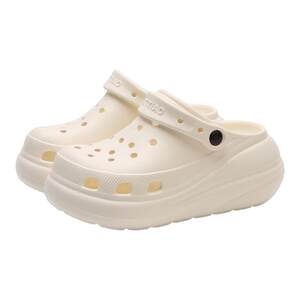 
Thin strips of arch support hole shoes for women EVA heightening thick bottom summer internet celebrity seaside beach sandals toe-cap slippers
