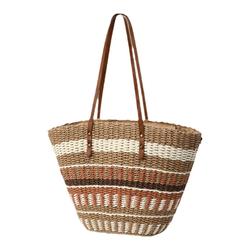 Cassile Cassile Straw Woven Tote Bag Female 2023 New Large-capacity Casual Beach Woven Handbag Trend