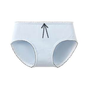 
Sanfu women's low waist hip-covering underwear, simple and fresh contrasting color wave edge bow half boxer briefs 515908