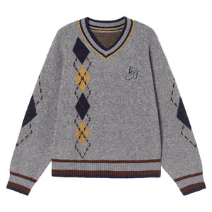 
[79/piece] EPTISON Sweater Women's 2025 Winter New Loose Lazy College Style Retro Knitted Top