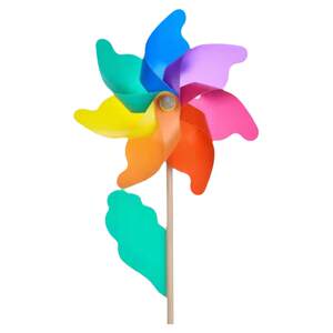 Internet celebrity new large size colorful wooden pole windmill children's toys outdoor decoration spring outing props scenic area park stall
