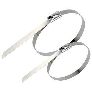 
304 stainless steel cable tie self-locking 4.6-7.9MM metal high temperature resistant and anti-corrosion cable tie clamp outdoor tensioner