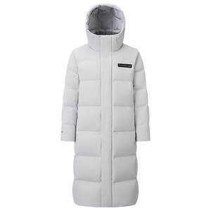 
Qianrenggang new winter long down jacket loose outdoor casual hooded stand collar men's warm jacket zipper