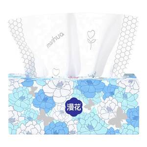 
Manhua 400 sheets/big bag Camellia series tissue paper full box affordable household moisturizing paper cloud soft tissue toilet paper