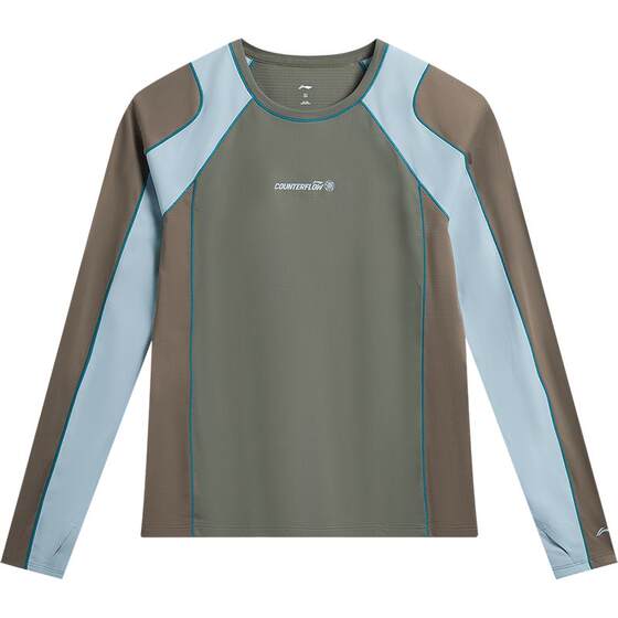 
Li Ning Outdoor CF Traceable Long Sleeve T-Shirt Women's Round Neck Top Sportswear Knitted Casual Fashion Sportswear
