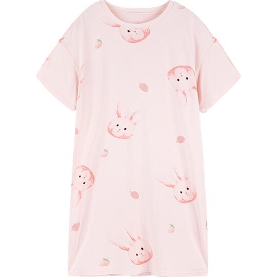 Yeehoo Girls Nightgown Summer Short Sleeve Pajamas 2024