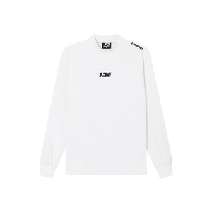 
FORNINES embroidered heated German velvet bottoming shirt for men and women, autumn and winter tops, trendy brand half turtleneck, long-sleeved T-shirt