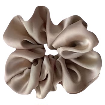 Large intestine ring satin elegant and does not hurt hair hair tie durable