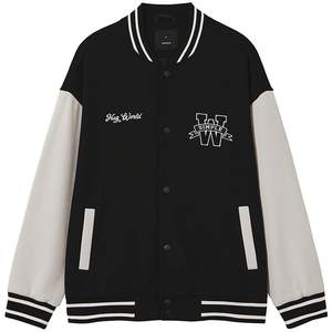 
Hot air men's jacket letter baseball uniform 2025 autumn new couple style teen casual jacket