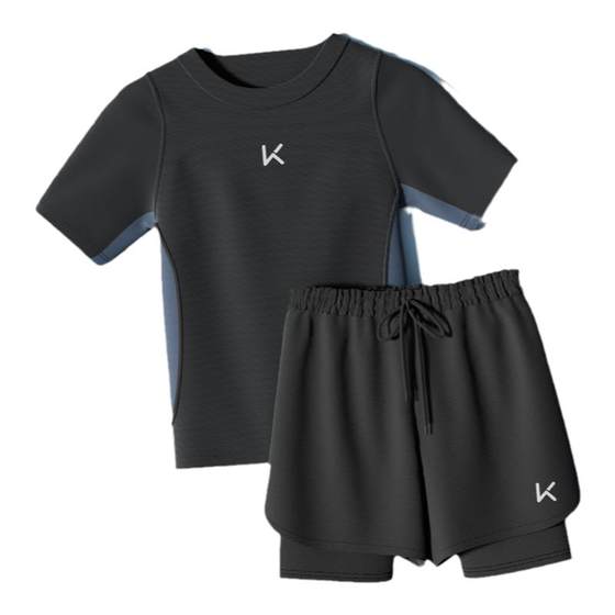 Keep swimsuit men's swimming men's suit boys shirt anti -embarrassing swimming trunks whole body men's professional set equipment