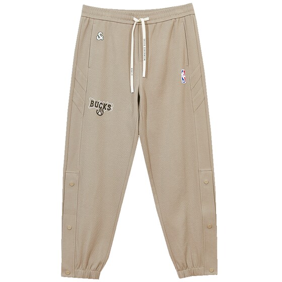 
Jack Jones Men's Pants Spring NBA Bucks Slits Loose Casual Sports Tie Pants