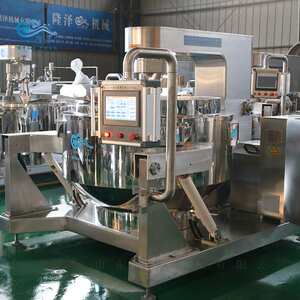 
Mushroom sauce wok, 800L mushroom and beef sauce frying machine, a 1000*0.5kg electromagnetic planetary stirring wok