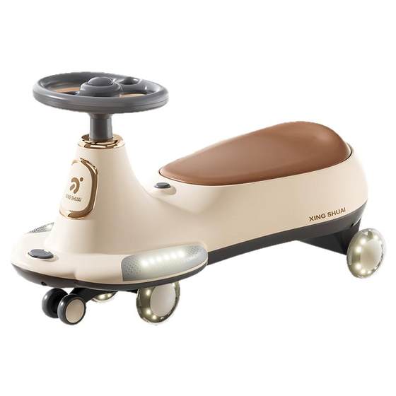 
Hot Leopard Twist Car Children's 2025 new anti-rolling anti-rolling baby 1 to 3 years old, men and women can sit on two people